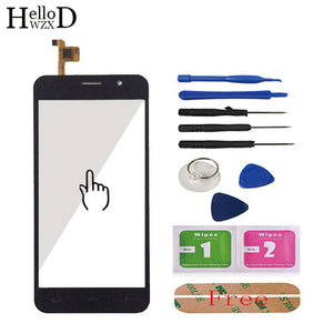 5.0" Front Touch Screen Touchsreen For Homtom HT16 HT 16 Touch Screen Glass Digitizer Panel Lens Sensor Capative + Adhesive Gift